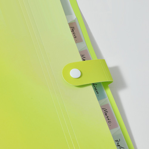 Папка-конверт на кнопке DELI "Neonup", А4, 8 отделений, ассорти