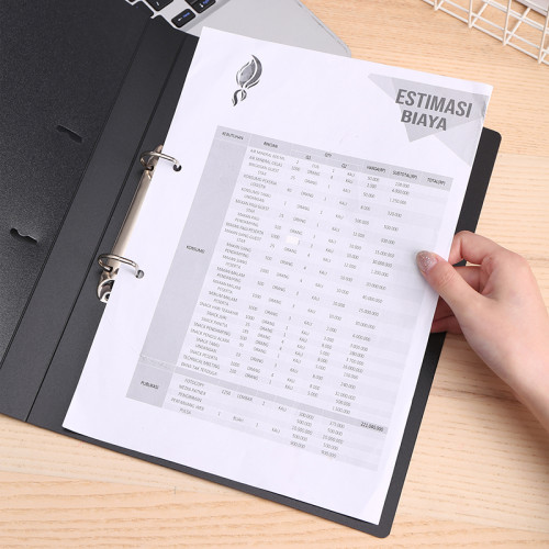 Папка на 2-х кольцах DELI, пластиковая 0,95 мм, корешок 2,8 см, ассорти