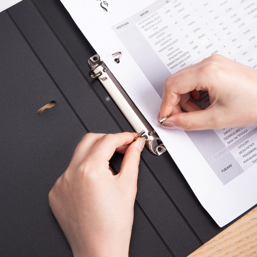 Папка на 2-х кольцах DELI, пластиковая 0,95 мм, корешок 2,8 см, ассорти