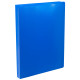 Папка на 4-х кольцах Silwerhof, пластиковая, 500 мкм, корешок 30 мм, синяя