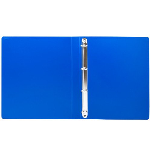 Папка на 4-х кольцах Silwerhof, пластиковая, 500 мкм, корешок 30 мм, синяя