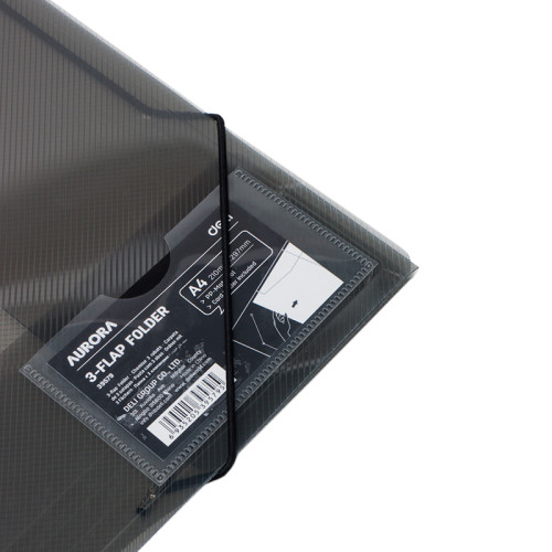 Папка на резинках DELI, A4 пластиковая, 450 мкм, ассорти