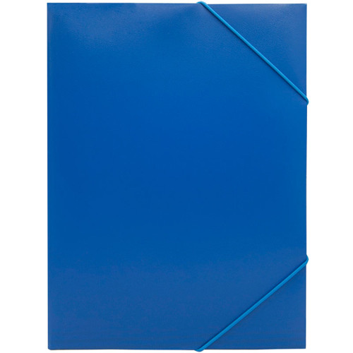 Папка на резинке Silwerhof, А4 пластиковая, 500 мкм, корешок 15 мм., синяя