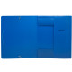 Папка на резинке Silwerhof, А4 пластиковая, 500 мкм, корешок 15 мм., синяя
