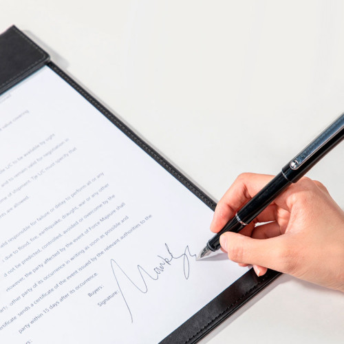 Папка-планшет DELI, А4, с магнитным зажимом, кожзам, черная