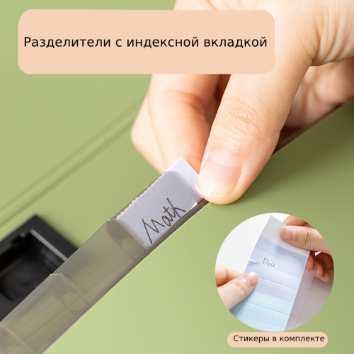 Папка-портфель DELI, А4, 13 отделений, 0,75 мм,  ассорти 