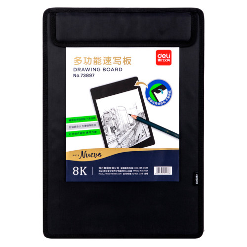 Папка-портфель (планшет) DELI "Art Nuevo" для рисования, 430х300 мм, черная