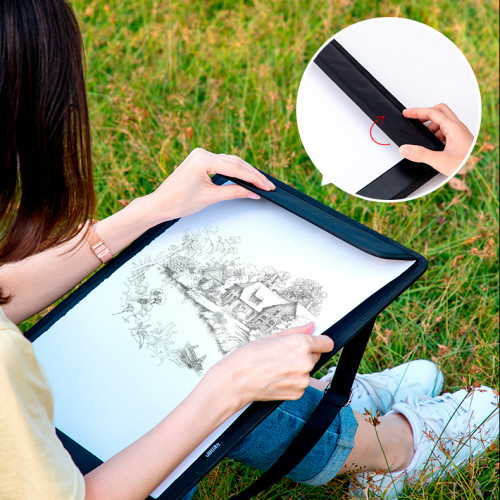 Папка-портфель (планшет) DELI "Art Nuevo" для рисования, 430х300 мм, черная