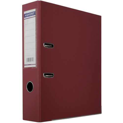 Папка-регистратор KUVERT А4, ширина корешка 72 мм, бордовая