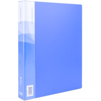 Папка с файлами DELI на 60 вкладышей, голубая