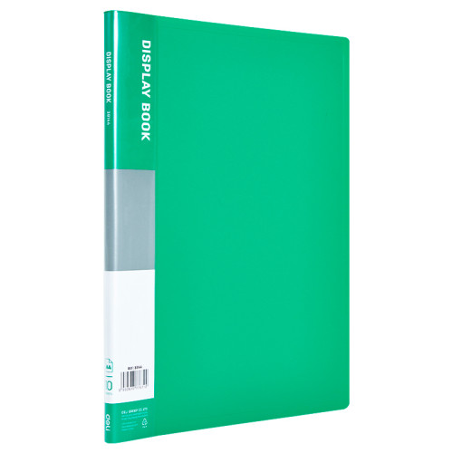 Папка с файлами DELI "Classic" на 10 вкладышей, 0.5 мм, зеленая