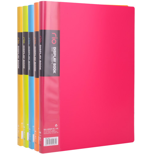 Папка с файлами DELI "Rio" на 20 вкладышей, ассорти