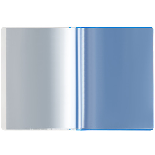 Папка с файлами СТАММ на 10 вкладышей с перфорацией, синяя