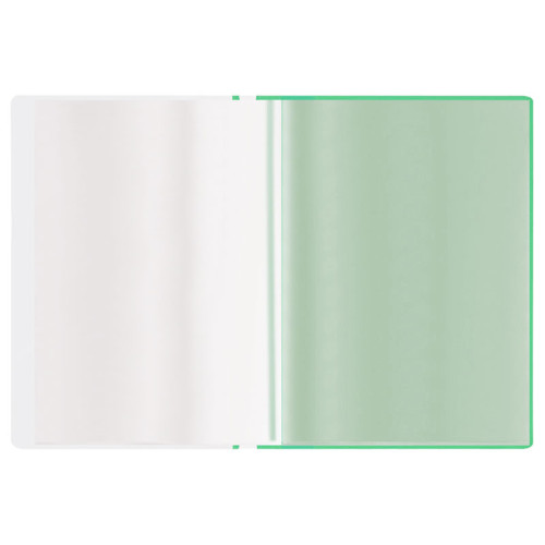 Папка с файлами СТАММ на 10 вкладышей с перфорацией, зеленая