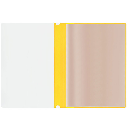 Папка с файлами СТАММ на 10 вкладышей с перфорацией, желтая
