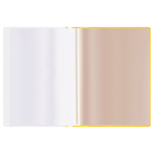 Папка с файлами СТАММ на 10 вкладышей с перфорацией, желтая