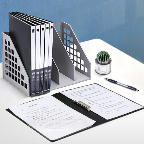 Папка с зажимом DELI, A4, 15 мм, 700 мкм, внутренний и торцевой карман, черная