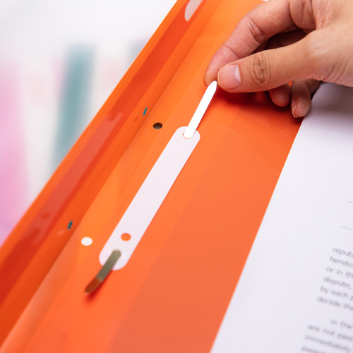 Папка-скоросшиватель DELI с перфорацией, А4, 200 мкм, ассорти