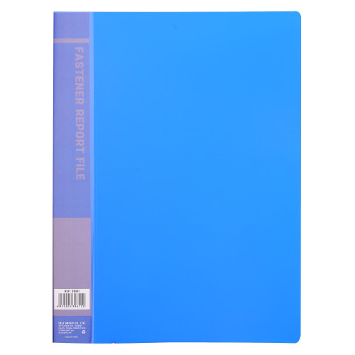 Папка-скоросшиватель с пружинным механизмом DELI, А4, 600 мкм, торц. карман, ассорти