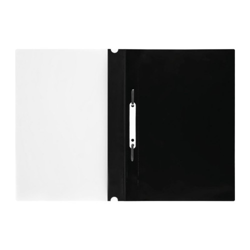 Папка-скоросшиватель СТАММ с перфорацией, А4, 160 мкм, черная