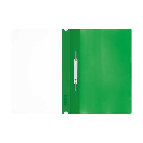 Папка-скоросшиватель СТАММ с перфорацией, А4, 160 мкм, зеленая