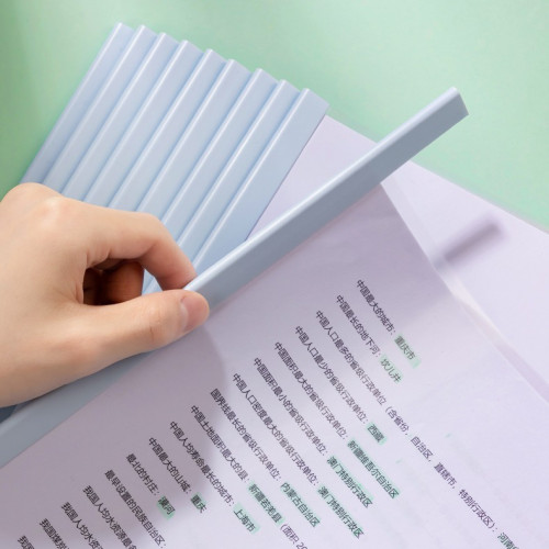 Папка-скрепкошина DELI А4 для сшивания листов, корешок 6 мм, синяя