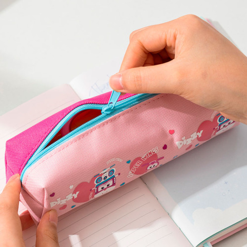 Пенал 1 отделение Deli "Super wings", 190х55х50 мм, на молнии, ассорти