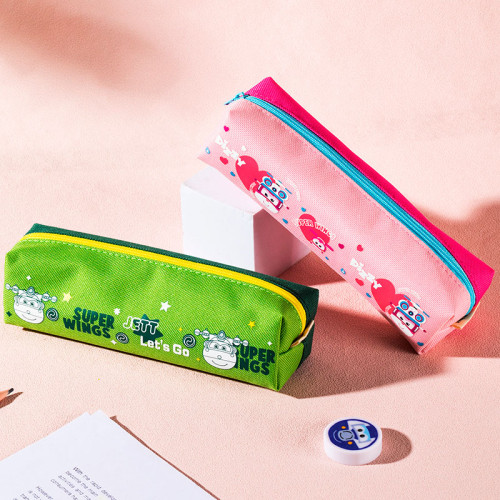 Пенал 1 отделение Deli "Super wings", 190х55х50 мм, на молнии, ассорти