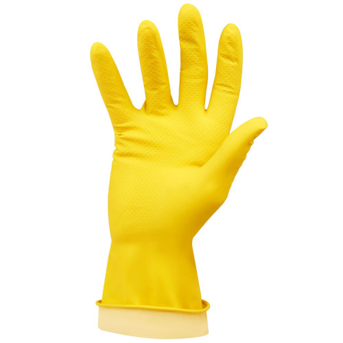 Перчатки резиновые OfficeClean, желтые, размер XL