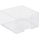Пластбокс СТАММ прозрачный для бумажного блока 9х9х5 см