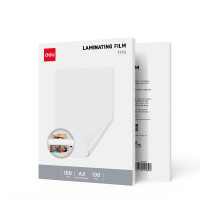 Пленка для ламинирования Deli "T176" А3, 100 мкм, глянец, 100 штук в упаковке