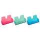 Подставка для визиток СТАММ, 40 х 100 мм, пастельные цвета, ассорти