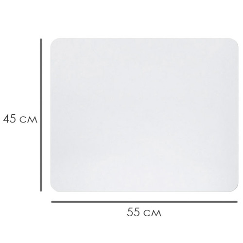 Покрытие настольное OfficeSpace 45 х 55 см, прозрачное матовое
