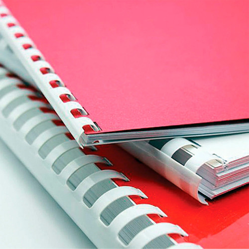 Пружина для переплета пластиковая "BRAUBERG", 10 мм, 100 шт/упак , белая