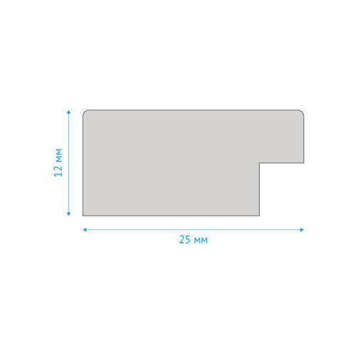 Рамка пластиковая, OfficeSpace, №10, белая, стекло, 21х30 см