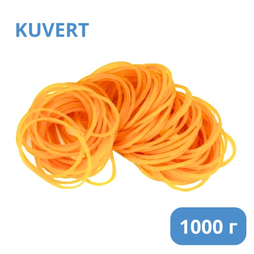 Резинки для денег Kuvert, 1000 гр, желтые