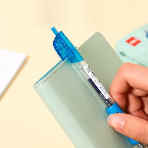 Ручка гелевая DELI "Lineum" 0,5 мм, автоматическая, синяя