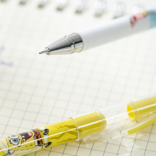 Ручка гелевая DELI "SpongeBob" 0,5 мм, черная