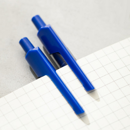 Ручка шариковая DELI "Arrow Q01930" автоматическая, 0,7 мм, синяя, грип