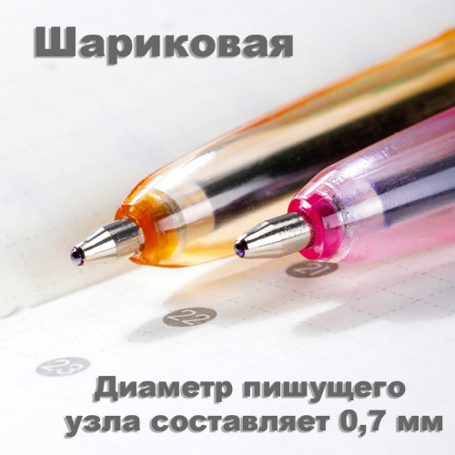 Ручка шариковая DELI "Macaron"Q6C-BL, 0,7 мм, тонированный корпус, синяя