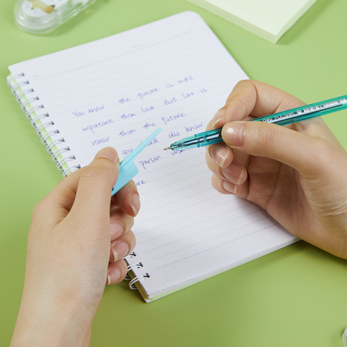 Ручка шариковая DELI "Pulsar" Q77C, 0,7 мм, тонированный корпус, синяя