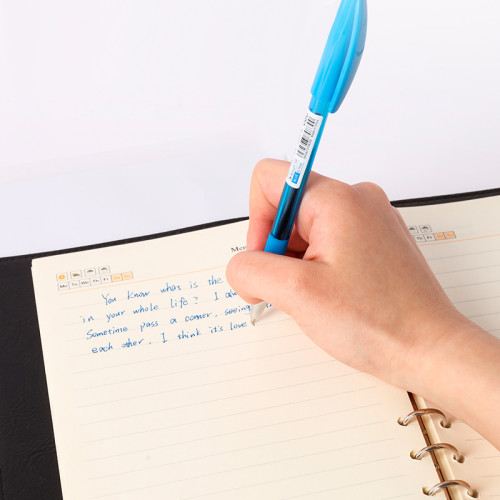 Ручка шариковая DELI "Q130", 0.7 мм, синяя, грип