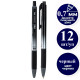 Ручка шариковая DELI "Xtream" автоматическая, 0,7 мм, черная, грип