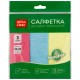 Салфетка из микрофибры OfficeClean "Стандарт", 30х30 см, 3 шт, европодвес