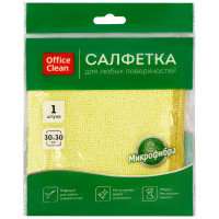 Салфетка из микрофибры OfficeClean "Стандарт",  универсальная, 30x30 см, европодвес
