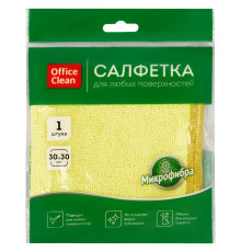 Салфетка из микрофибры OfficeClean "Стандарт",  универсальная, 30x30 см, европодвес