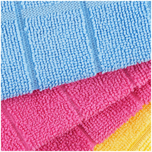 Салфетка из микрофибры OfficeClean "Универсальная", 40х40 см, 3 шт 