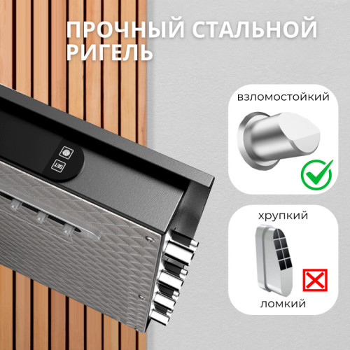 Сейф DELI "AE130" биометрический + электронный замок + ключ, 380х320х450 мм, 21,9 кг, черный