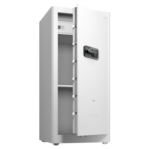 Сейф DELI "AE135" биометрический + электронный замок + ключ, 1200x550х520 мм, 74 кг, белый