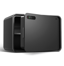 Сейф DELI "AE334" сканер ладони + ключ, 250х350х250 мм, 6 кг, черный